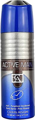 Chris Adams Anti-Perspirant Deodorant Spray For Men Active 200ml